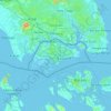 Singapore topographic map, elevation, terrain