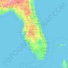 Florida topographic map, elevation, terrain