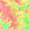 Leander topographic map, elevation, terrain