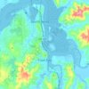 Coos Bay topographic map, elevation, terrain