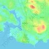 Victoria topographic map, elevation, terrain