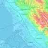 Hayward topographic map, elevation, terrain