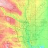 Calgary topographic map, elevation, terrain