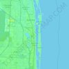 West Palm Beach topographic map, elevation, terrain