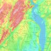 Rockland County topographic map, elevation, terrain