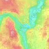 Prince George topographic map, elevation, terrain