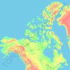 Canada topographic map, elevation, terrain