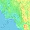 Levy County topographic map, elevation, terrain