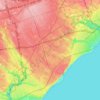 Scarborough topographic map, elevation, terrain