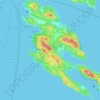 North Pender Island topographic map, elevation, terrain