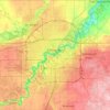 Edmonton topographic map, elevation, terrain