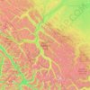 Jasper National Park topographic map, elevation, terrain