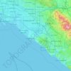 Orange County topographic map, elevation, terrain