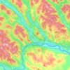 Edmundston topographic map, elevation, terrain