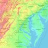 Maryland topographic map, elevation, terrain