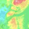 Barrie topographic map, elevation, terrain