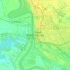 Baton Rouge topographic map, elevation, terrain