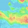 Vancouver topographic map, elevation, terrain