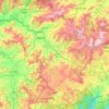 Jackson County topographic map, elevation, terrain