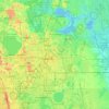 Orange County topographic map, elevation, terrain