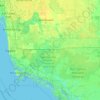 Collier County topographic map, elevation, terrain