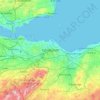 Edinburgh topographic map, elevation, terrain