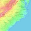 North Carolina topographic map, elevation, terrain