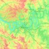 Nashville topographic map, elevation, terrain