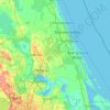 Volusia County topographic map, elevation, terrain