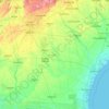 Georgia topographic map, elevation, terrain