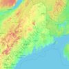 Maine topographic map, elevation, terrain