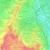 New Delhi topographic map, elevation, terrain