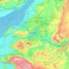 City of Bristol topographic map, elevation, terrain