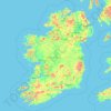 Ireland topographic map, elevation, terrain