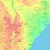 Kenya topographic map, elevation, terrain