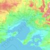 Melbourne topographic map, elevation, terrain