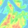 Polyarny topographic map, elevation, terrain