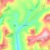 Hollyford topographic map, elevation, terrain