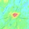 Rathfriland topographic map, elevation, terrain