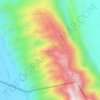 Jabal Hafeet topographic map, elevation, terrain