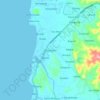 Bacnotan topographic map, elevation, terrain