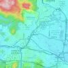 Kepong topographic map, elevation, terrain