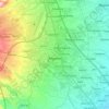 Angeles topographic map, elevation, terrain