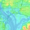 Ward 6 topographic map, elevation, terrain