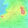 Lipa topographic map, elevation, terrain