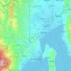 Davao City topographic map, elevation, terrain