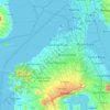 Cavite topographic map, elevation, terrain