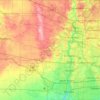 Kane County topographic map, elevation, terrain