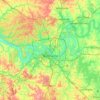 Nashville-Davidson topographic map, elevation, terrain