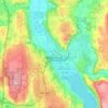 Redmond topographic map, elevation, terrain